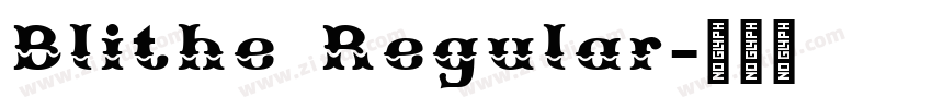Blithe Regular字体转换